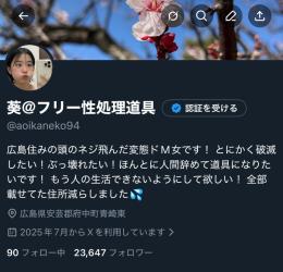 過激系裏垢女子のアカ