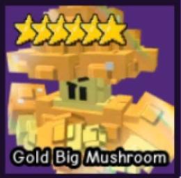 gold big mushroom