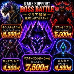 🟧RARE SUPPORT🆕各種ボス戦 