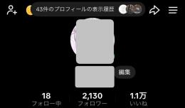 フォロワー2000人垢
