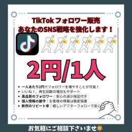 【TikTok】高品質フォロワー1000人増加✨減少保証あり🤝アカウント振り分けもOK🌟