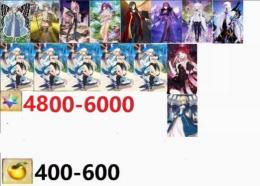 画像のキャラは所持中 聖晶石5100個 呼符27個 カレスコ　魔導元帥　黒聖杯