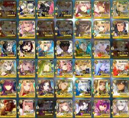 星5鯖78種(200騎) 宝具5(村正 Sタル他) 術サポ5種 水着武蔵 巌窟王 凸カレ3凸黒聖杯3
