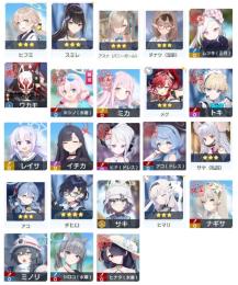 初期垢 石59000個 星3x23体 ドレスヒナ、水着ホシノ、ミカ、アコ、ヒマリ、水着シロコ、ナギサ