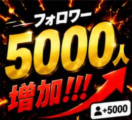 Instagramフォロワー増加リピーター多数