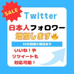 【日本人フォロワー100人⤴︎増加】いいね・リツイート対応可✨減少保証あり✨【高品質】