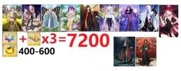 【画像の所持】石+呼符×3＝聖晶石7200個相当+果実400-600個、奏章４クリアした 即対応