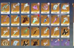 【最強廃課金垢】　キャラ完凸x1５体　武器完凸多め