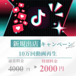 【🔥圧倒的取引実績安心安全🔥】TikTok動画10万回増加代行