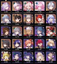 キャストリス＋餅、長夜月＋餅、キュレネ、ヒアンシー、ファイノン＋餅、サントデー、トリビー等々