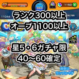 オーブ1100以上 ランク300以上 高ランク オーブ垢
