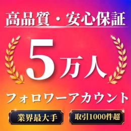 高品質・安心保証 フォロワー5万人オールドアカウント〈業界最大手〉〈取引1000件超〉