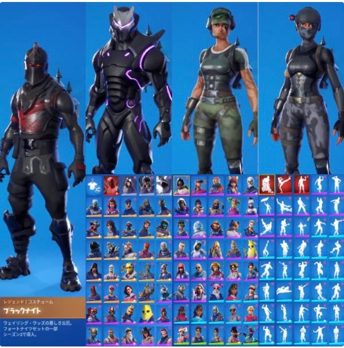 正規ブラックナイト エリートエージェント トレイルブレイザーその他レアスキン多数あり フォートナイト ゲームクラブ 正規ブラックナイト エリートエージェント トレイルブレイザーその他レアスキン多数あり フォートナイト ゲームクラブ