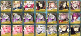 石3760個　140符　リリス宝具5　アルクェイド宝具3　レディ・アヴァロン　キャストリア