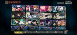 【破格】乙骨あり‼️SSRキャラ10体🌈SSR廻想14個🔥SR強キャラ多数🍀最高戦力38000✨️