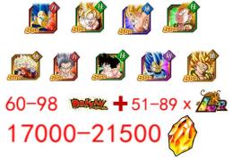 IOS/Androidは選択できます！【画像所持】龍石17000-21500個+限定SSR60-98