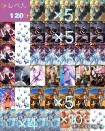 石8128個分✨ 🔵Lv120 ネモノア･リリス、水着紫式部ら宝具5✨限定や人権網羅✨
