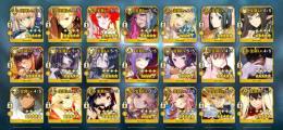 課金総額100万以上　星5鯖81種(宝具マ12体)　凸カレスコ、凸黒聖杯他
