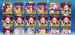 聖晶石1550以上  星5鯖177種 人権多数 凸カレ8枚 凸黒聖杯6枚 無記名13個 聖杯91個