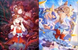 画像の所持2体完凸+ジュエル18万-22万+SSR突破石1枚+SSR確定チケ×5+SSR×20