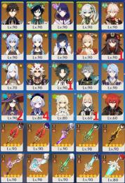 【PU確定10/90】鍾離 雷電将軍 ナヒーダ 万葉 夜蘭 胡桃1凸+護摩の杖 綾華+霧切の廻光