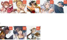 UPx5種 主人公リアン+ジーン+マリエ+シーリーン+シャプール+メース+ビッキー