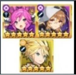 リセマラ垢 シャノン+主人公+クラウ+75000無償石+10連券30+ガチャ券120+星5確定券5