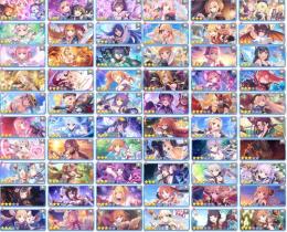初期アカウント　プリフェスコンプ　季節限定キャラ多数
