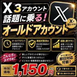 高品質🌟X(Twitter)OLD3アカウント🔥2009～2025年作成製🔥
