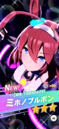 ミホノブルボン キャラチケ未使用 サポ☆3x4 トウカイテイオー ツインターボ など