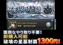 🌈サイト内最安値！破壊の星墓制覇「1300円」🌈