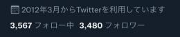【圧倒的実績】【超希少】【2012年作成アカウント】フォロワー3458程 Twitterアカウント
