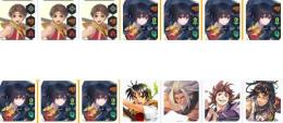 初期垢 サキ完凸+リリュウ2凸+リアン+オルハン+モーガン+ニック