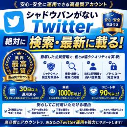 【💫"絶対"最新TOP検索に載る シャドバン無】Twitterアカ×10 / 業界最高品質❕