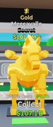 格安‼️ゴールドメカ馬‼️サンダー変異付き‼️