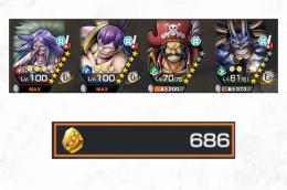 急ぎ❗️🤩神獣カイドウ、ロジャー、クラッカー100、ブリュレ100🤩🔥かけら686🔥