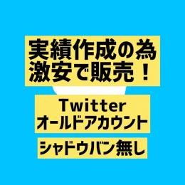 【シャドウバン無し】Twitterオールド垢×4