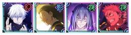 幻領域五条+影夏油傑+夜真人+夜虎杖+石15万+ガチャチケ450枚+SSR券2+SSR/廻想30
