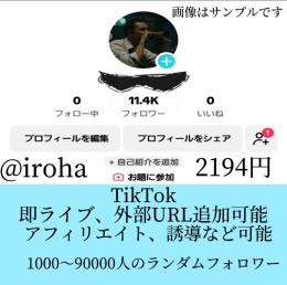 業界最安値❤即ライブ、URL追加可能👑TikTok多フォロワーアカウント👑