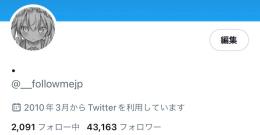 Twitter 日本人リアル4万フォロワー