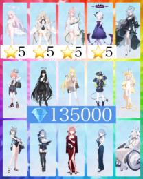 🍀4.5周年💎135000ミカ水着☆5ナギサ水着☆5リオ ネル制服 シロコテラー ドレスヒナ