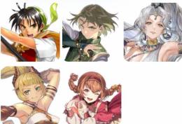 PU5種 主人公リアン+ジーン+マリエ+シーリーン+ルック 初期垢　即決おｋ