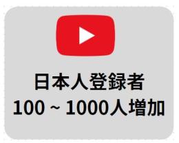 【保証あり高品質】日本人登録者100~1000人増加させます。オプションあり