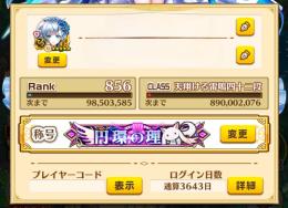 白猫11年プレイ Rank859 所持キャラ769