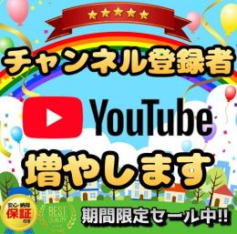 【最安/最速/保証】チャンネル登録者1000人追加