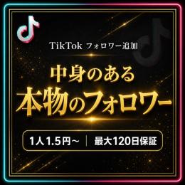 【TikTok】全商品一覧SNS強化｜フォロワー・再生数・いいね｜最大120日保証