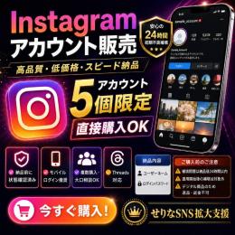 【1年以上前oldアカウント】Instagram 2fa済み　5個セット
