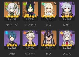 👑ナヒーダ 1凸＆セノ👑ティナリ ベネット5凸 ノエル＆レザー6凸