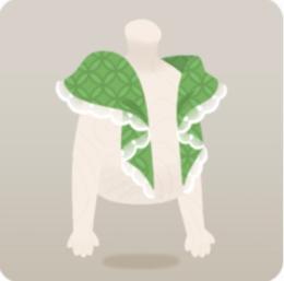 戌亥とこの特製ソーダ喫茶【N フリルの付いた緑のショール】