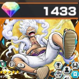 【SSリーグで無双中🔥】超フェス ギア5 ニカ ルフィ 96レベです‼️ダイヤ1433個あり🔥